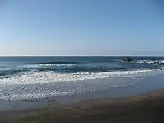 Vista de la playa.