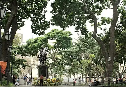 Plaza Bolívar de Caracas.