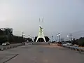 Plaza Monumento Cristo de La Paz con iluminación