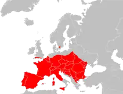 Distribución de Plecotus austriacus.