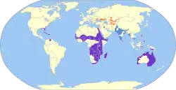 Distribución de Plegadis falcinellus