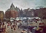 Día de mercado en Nieuwmarkt, Amsterdam