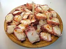 Pulpo a la gallega.