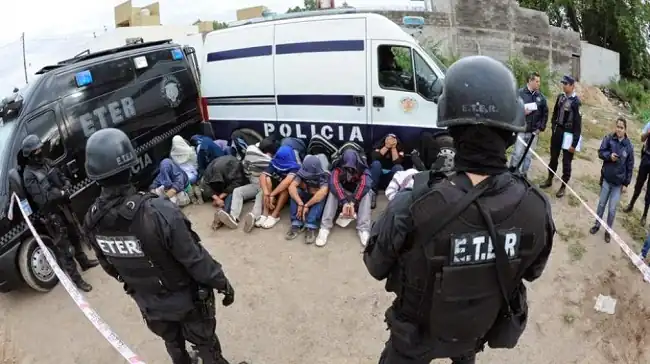 Fuerza especial policial 'ETER' de la provincia de Córdoba.