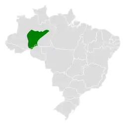 Distribución geográfica de la perlita de Inambari.