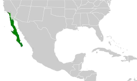 Distribución geográfica de la perlita californiana.