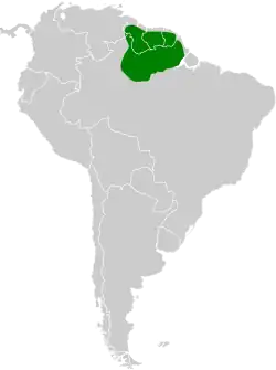 Distribución geográfica de la perlita guayanesa.