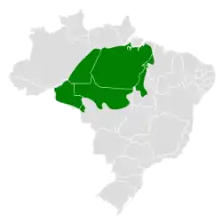 Distribución geográfica de la perlita de Pará.