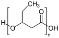 Estructura del poli-3-hidroxivalerato (PHV)