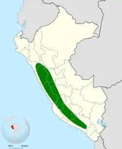 Distribución de Polyonymus caroli