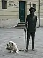 La estatua en la plaza