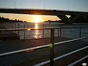 El puente desde el mirador del paseo marítimo de Pontevedra