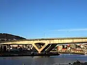 Vista general del puente sobre la ría de Pontevedra