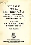 Viage fuera de España, de Antonio Ponz.