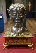 Relicario de la cabeza del papa Alejandro, c. 1145, Museo del Cincuentenario.