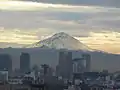 Popocatépetl visto desde el norte de la Ciudad de México (enero 2016).