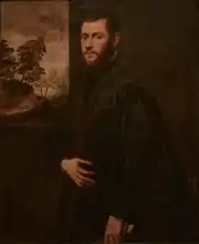 Tintoretto, 'Retrato de un joven gentilhombre, ca. 1550-1570, óleo sobre tela, 110 × 90 cm.