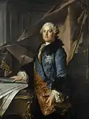 Retrato del marqués de Marigny (1728–1781), c. 1756, óleo sobre lienzo, Palacio de Versalles