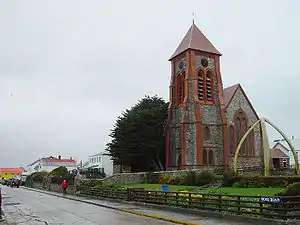 La catedral anglicana de la ciudad, sobre Ross Road