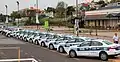 Patrulleros de la Policía de Misiones.