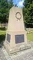 Memorial por los soldados caídos del 4º Regimiento de Infantería de Posen No. 59 en el cementerio de Uettingen