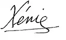 Firma de Xenia de Montenegro