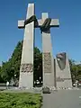 Cruces de Poznan (Polonia) que conmemoran las protestas en la ciudad en 1956.