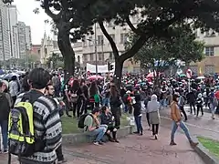 Protestas en Bogotá