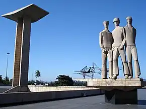 El Monumento a los muertos de la Segunda Guerra Mundial en Río de Janeiro, Brasil.