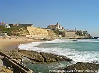 Playa (Praia) da Poça - Cascais, Portugal - Vista del paseo marítimo