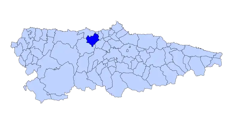 Ubicación del concejo de Pravia en Asturias