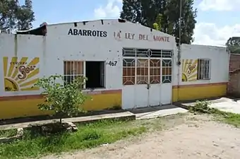 Entrada del predio conocido como La Ley del Monte, escenario de la Masacre de Lagos de Moreno, en 2013