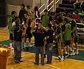 Presentación del equipo antes de un partido de LEB Plata de la temporada 2007/08.