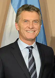 Mauricio Macri, ex-presidente de la Republica Argentina nacido un 8 de febrero.