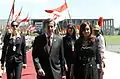 Presidenta Cristina Fernández de Kirchner y Embajador Kreckler - Palacio Itamaraty