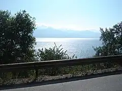 El lago visto desde Oteševo - ruta  Stenje.