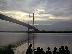 El Prinsep Ghat en las orillas del Hugli