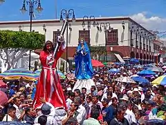 Procesión en Semana Santa Ozumba