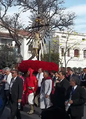 Imagen del "Señor del Milagro" en Salta.