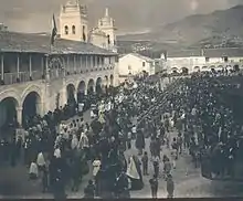 Una procesión alrededor de 1960.