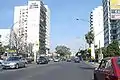 La Avenida del Libertador a su paso por Olivos.