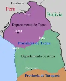 Ubicación de Tacna