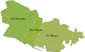 Provincias de la Alcaldía Mayor de San Salvador de 1658 a 1725