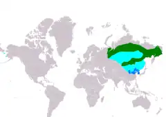 Distribución de Prunella montanella