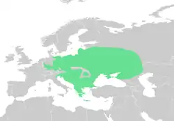 Distribución de B. viridis.