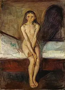 Pubertad, 1894–1895, óleo sobre lienzo, 151.5 x 110 cm, National Gallery (Norway).