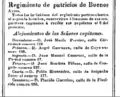 Regimiento de Patricios en El Lucero el 10 de noviembre de 1830.