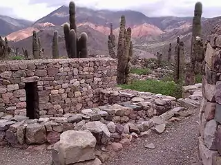 Vista del Pucará de Tilcara.