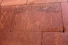 Grafiti del príncipe Hermann von Pückler-Muskau