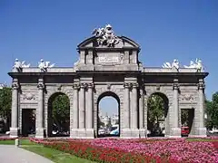 Puerta de Alcalá en Madrid, de Francesco Sabatini (1778)